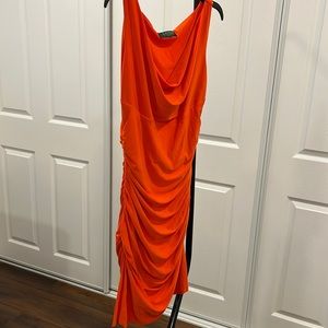 Orange short dress size medium